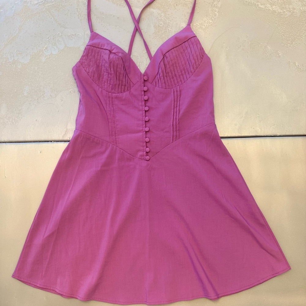 Hello Molly Pink Strappy Dress
